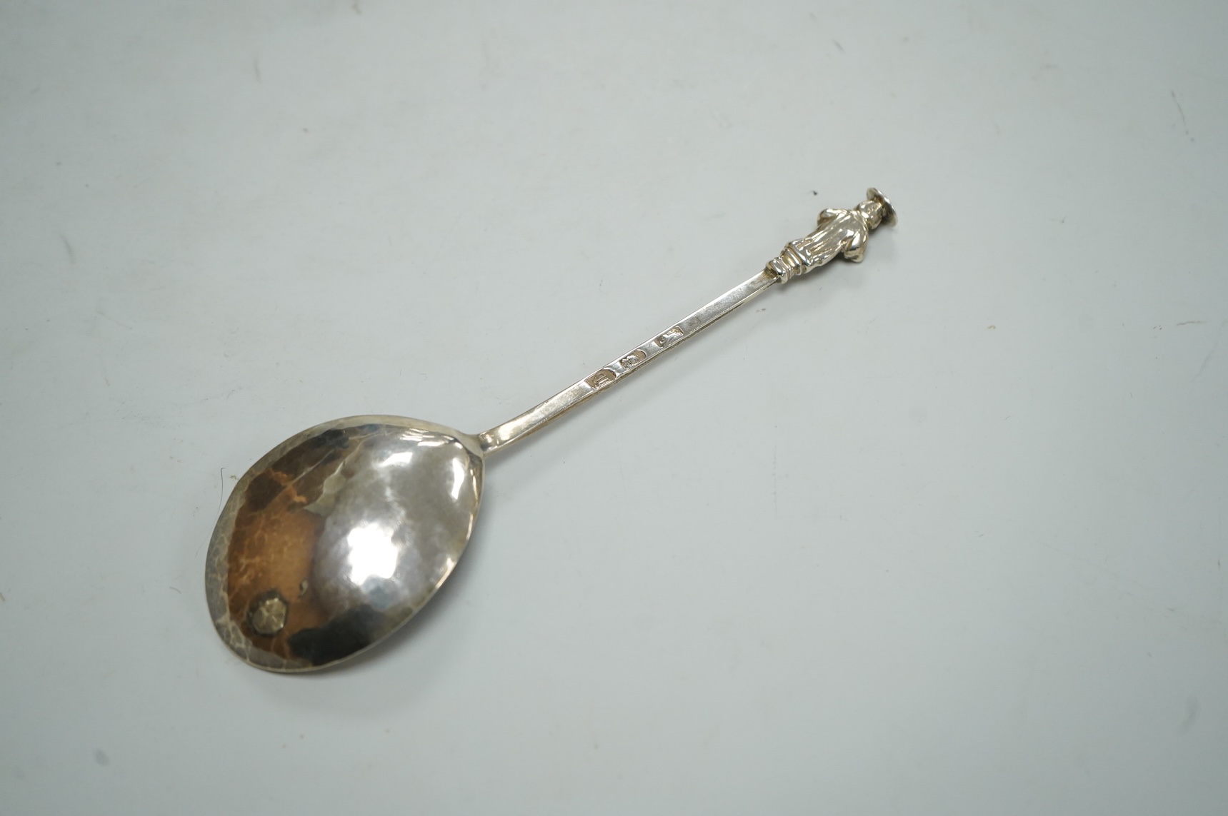 A George III silver apostle spoon, no makers mark, London, 1763, 17.5cm, 41 grams.